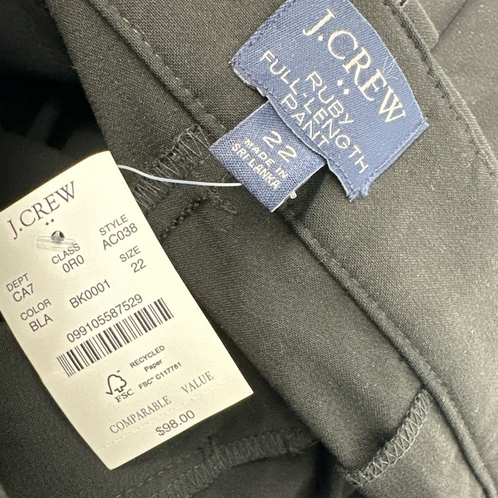 NWT J.Crew Full-length Ruby Stretch Twill Straigh… - image 4